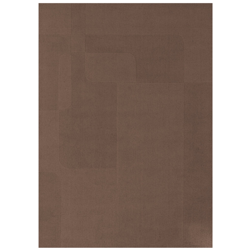 Fargotex Hnědý vlněný koberec Evora 160 x 230 cm