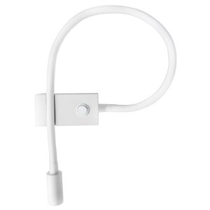 Bílé kovové nástěnné LED světlo Nova Luce Geneva