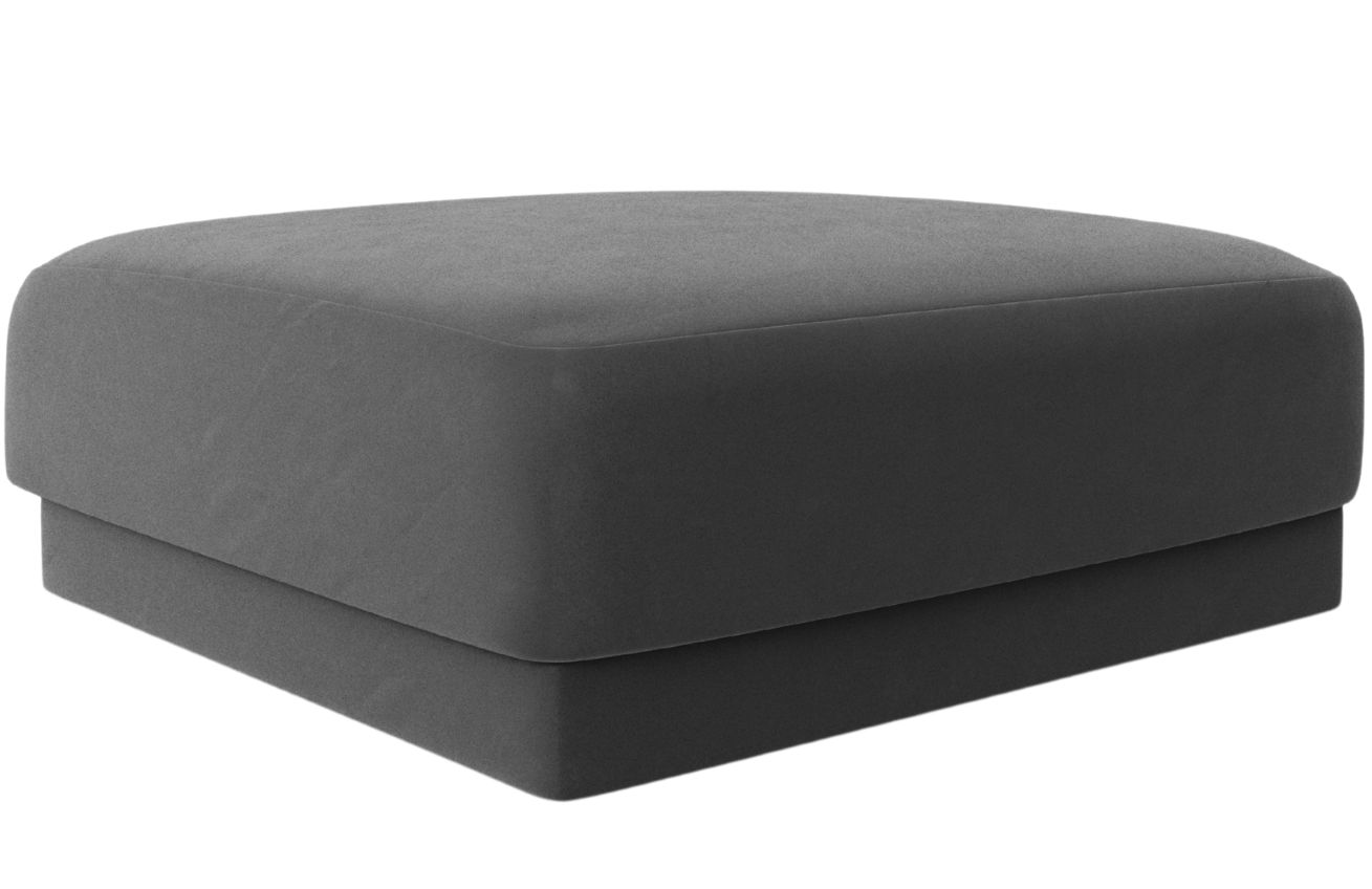 Micadoni Sametový taburet Miley 90 x 90 cm