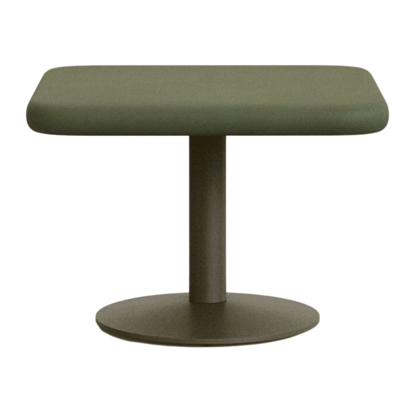 Zelený cementový zahradní stolek Kave Home Esilda 70 x 70 cm