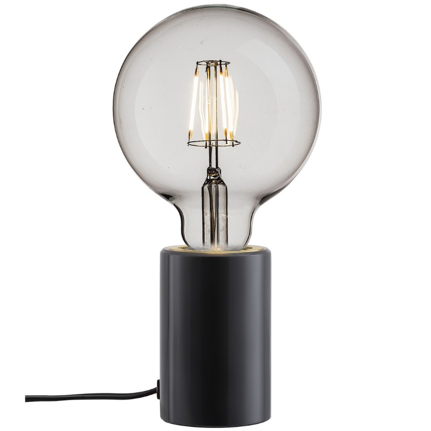 Nordlux Černá mramorová stolní lampa Siv