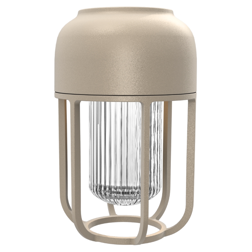 Houe Béžová kovová solární LED lampa Light No. 1