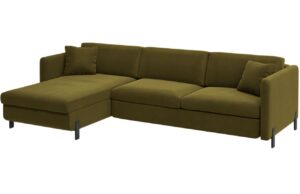 Micadoni Sametová rozkládací pohovka Gloria 280 cm