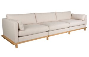 Béžová čalouněná pohovka ZUIVER BLOSSOM 335 cm