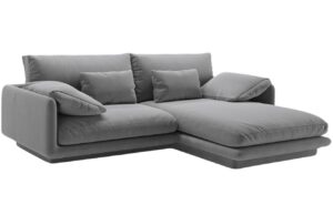 Micadoni Sametová rohová pohovka Torino 220 cm