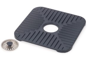 Joseph Joseph Šedá plastová podložka do dřezu Sinkshield 30 x 30 cm