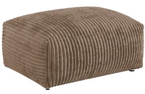 Micadoni Tmavě béžová manšestrová podnožka Martina 95 x 65 cm