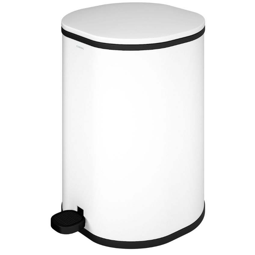 Cosmic Bílý kovový odpadkový koš Essentials 5 l