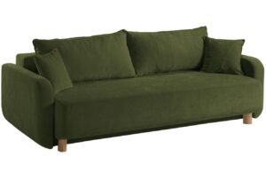 Micadoni Zelená rozkládací pohovka Elen II. 231 cm