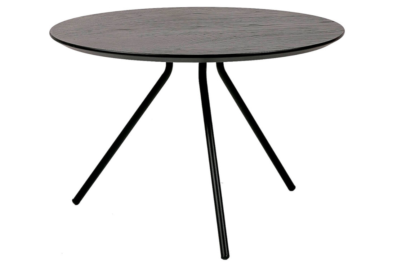 Černý dubový konferenční stolek Somcasa Brian 60 cm