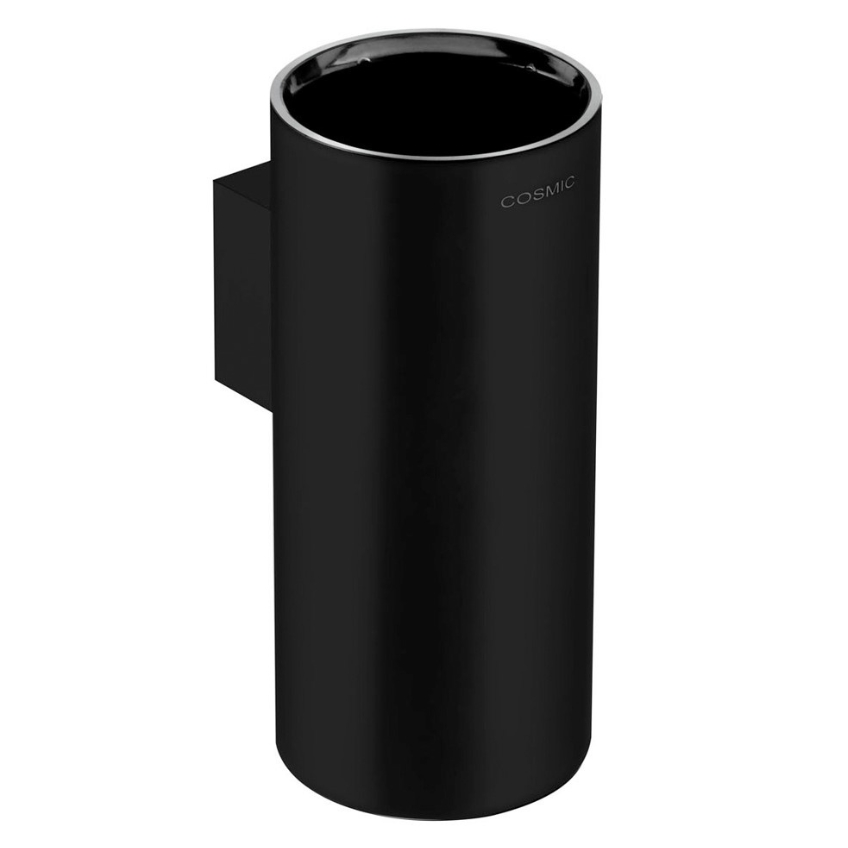 Cosmic Černý kovový nástěnný stojan na zubní kartáčky Logic