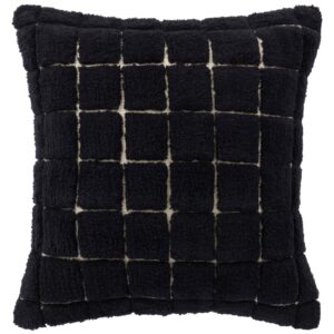 Jotex Černý bavlněný povlak na polštář ERIN 50 x 50 cm