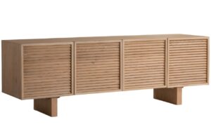 Micadoni Dřevěný TV stolek Aires 160 x 40 cm