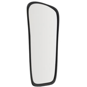 Kave Home Černé dřevěné závěsné zrcadlo Alura 192 x 94