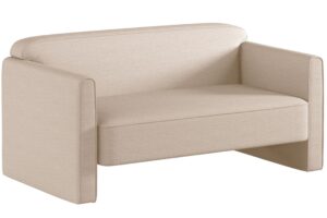 Micadoni Béžová dvoumístná pohovka Abby 140 cm