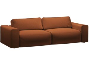 Micadoni Oranžová rozkládací pohovka Victor 246 cm