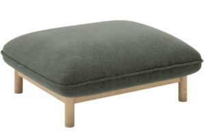 Micadoni Zelená podnožka Ada 80 x 65 cm