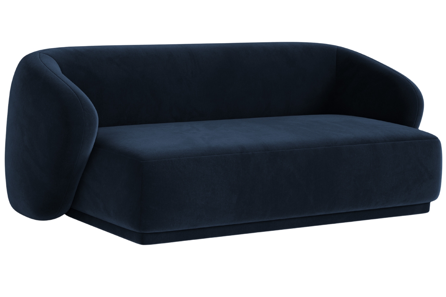 Maison Heritage Královsky modrá sametová dvoumístná pohovka Jane 180 cm