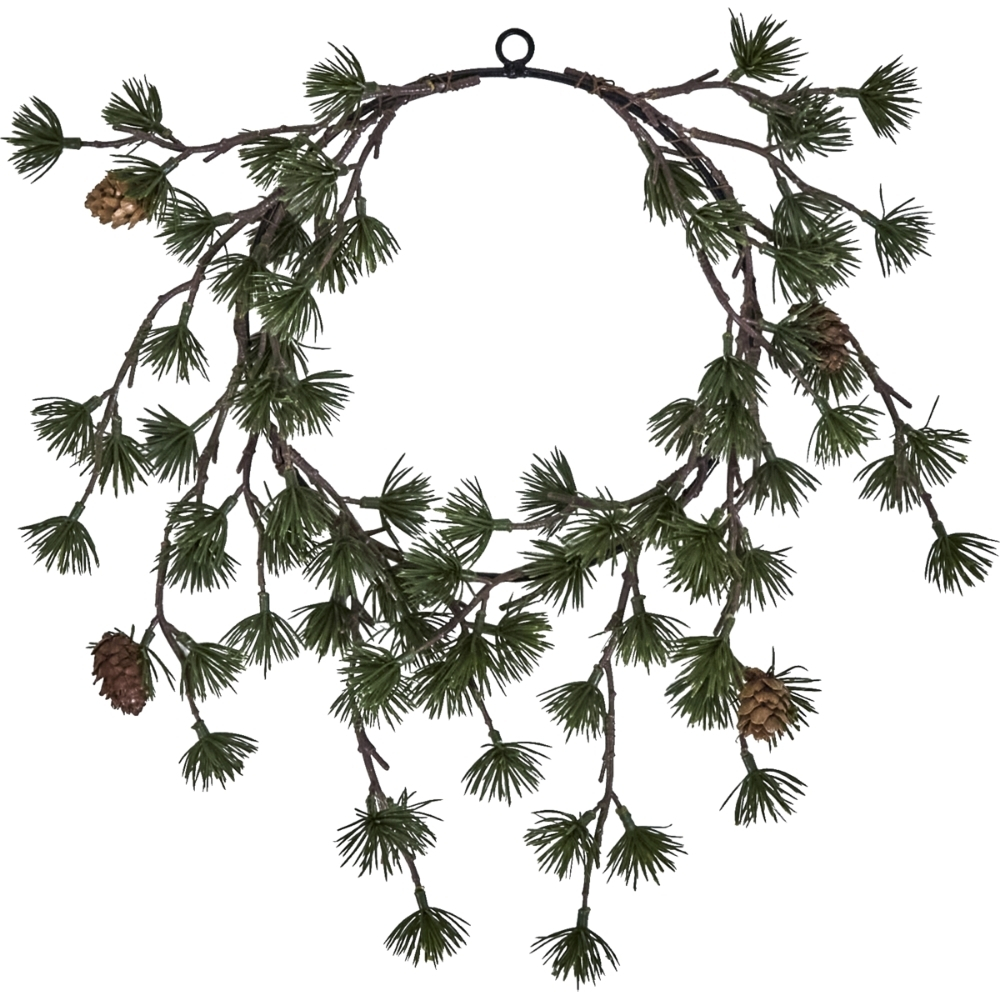 House Doctor Zelený vánoční věnec Torch 30 cm