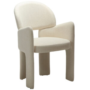 ​​​​​Dan-Form Krémově bílá bouclé jídelní židle DAN-FORM Aole