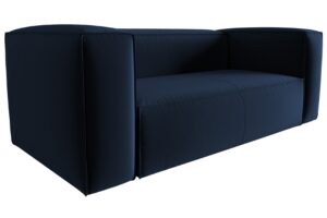 Cosmopolitan Design Královsky modrá sametová dvoumístná pohovka Mackay 150 cm