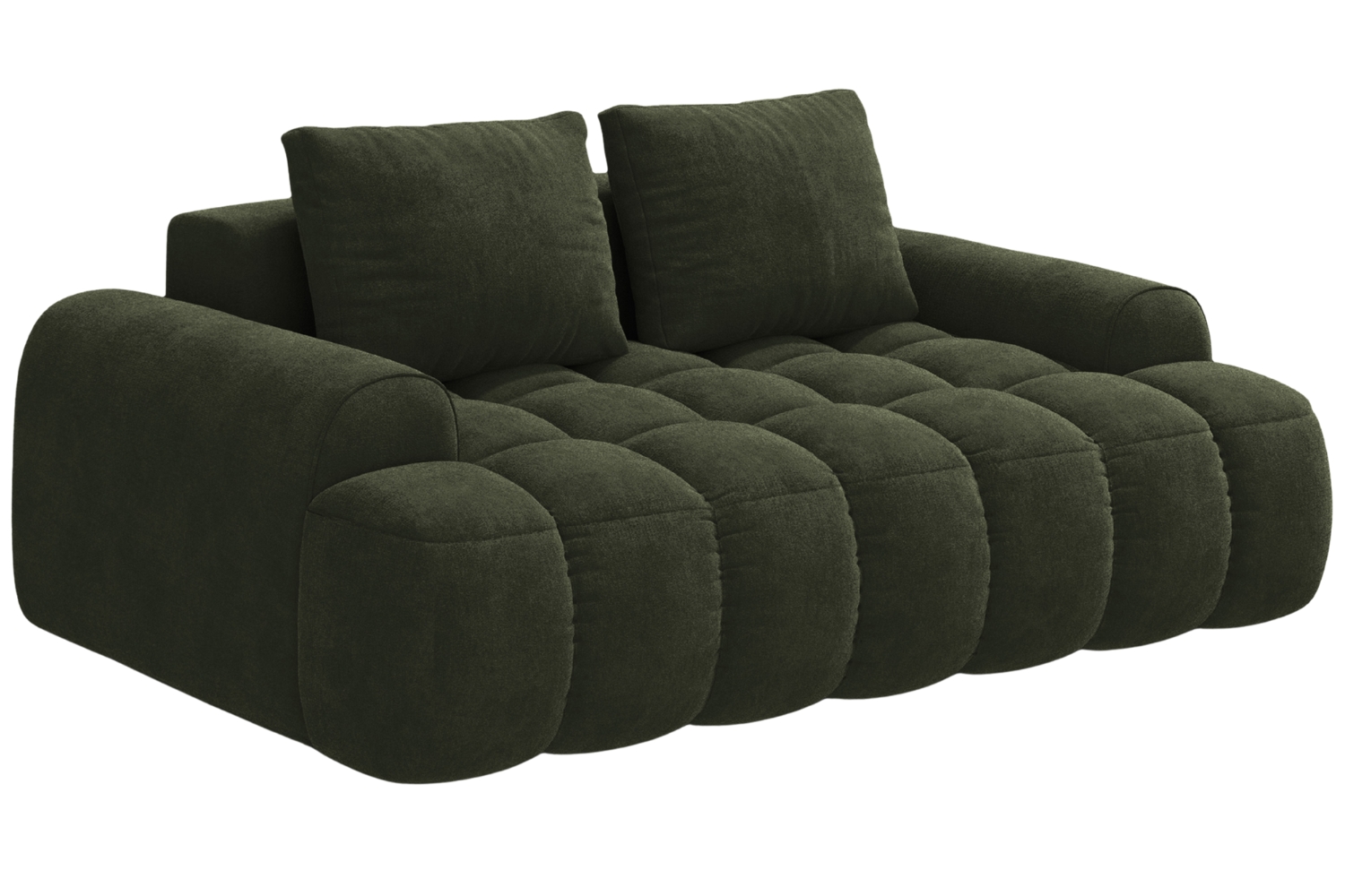 Cosmopolitan Design Zelená sametová dvoumístná pohovka Linz 175 cm