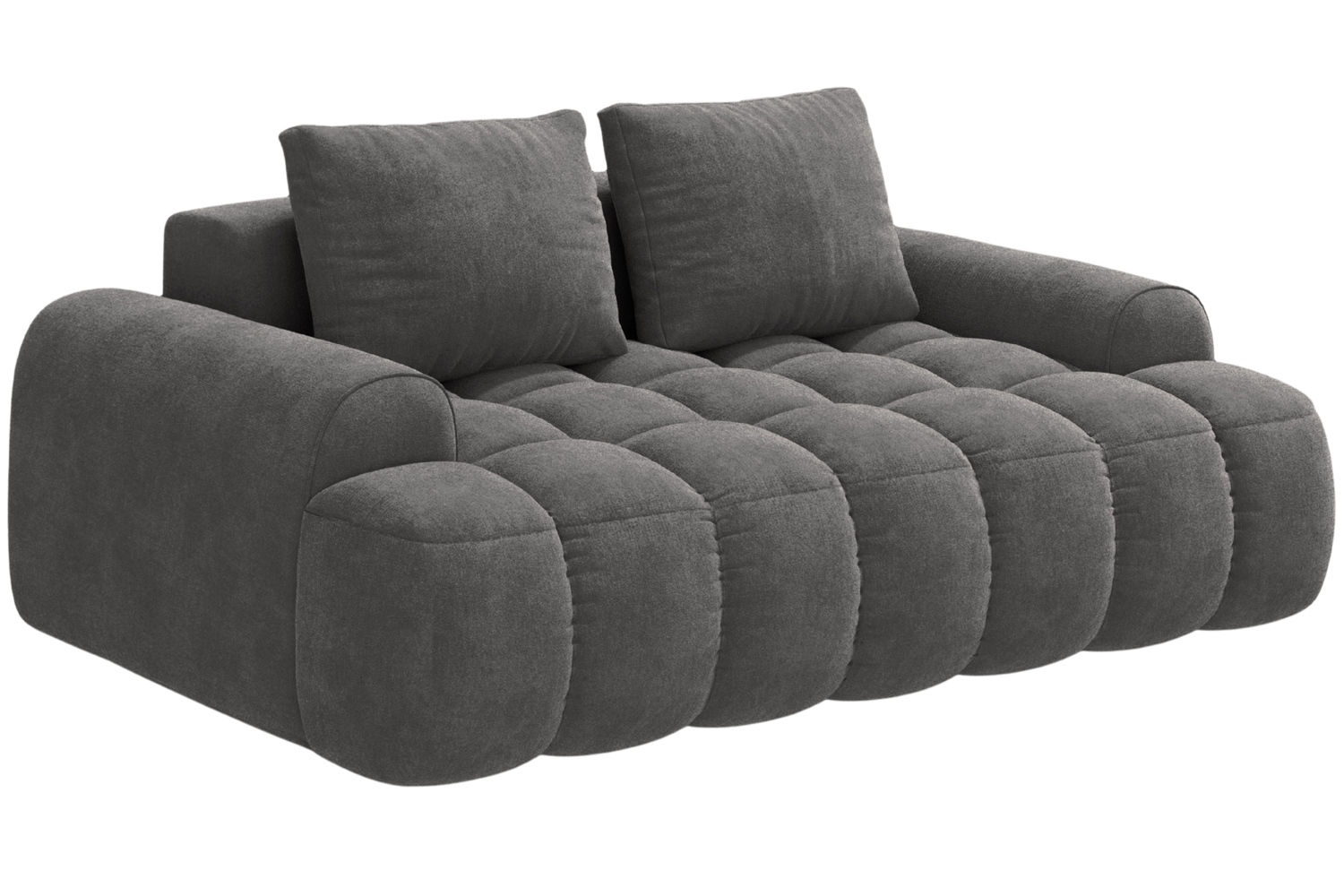 Cosmopolitan Design Šedá sametová dvoumístná pohovka Linz 175 cm