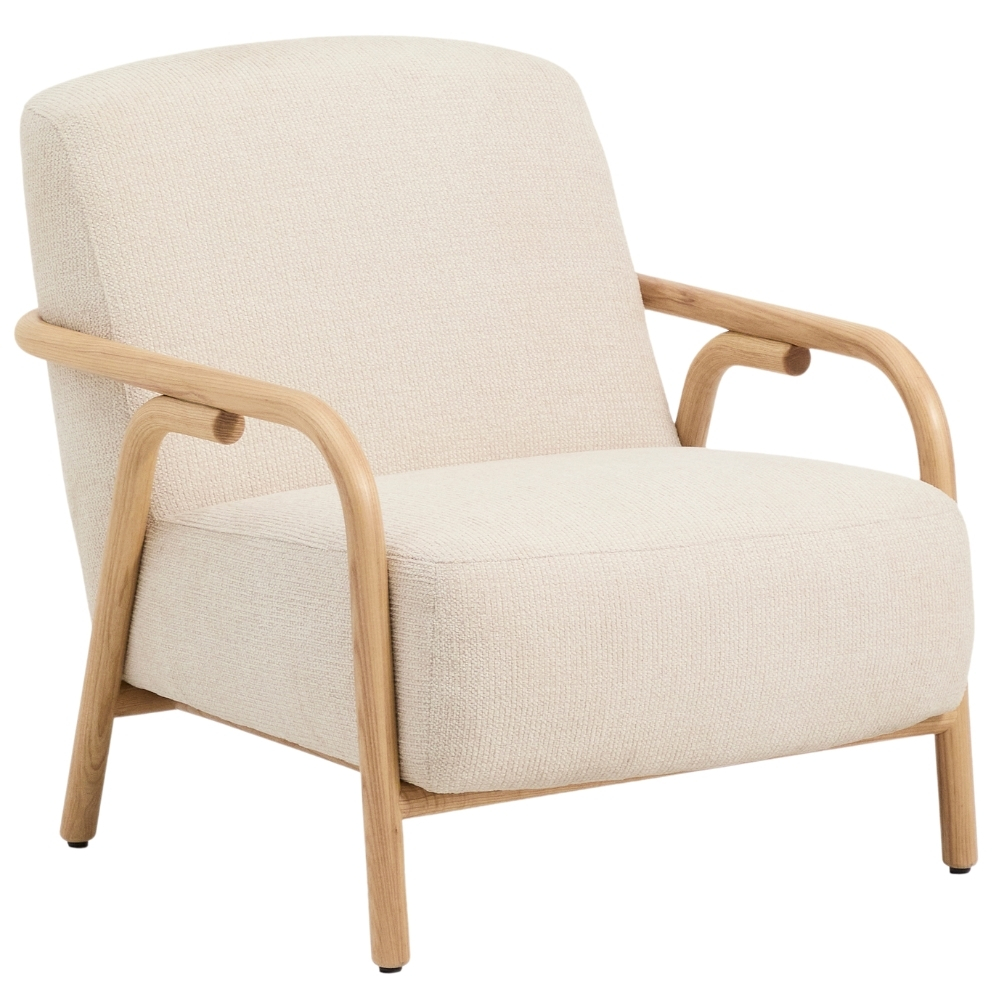 Kave Home Béžové čalouněné křeslo Sylo