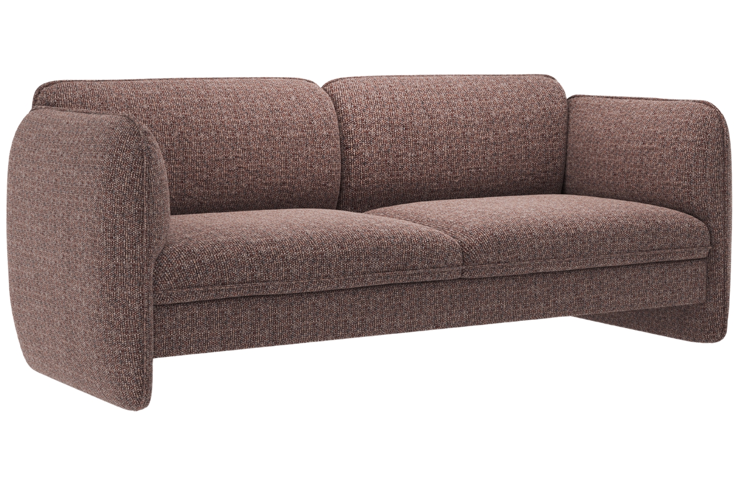 Micadoni Hnědá trojmístná pohovka Georgia 204 cm