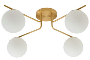 Kave Home Zlaté kovové stropní světlo Brisia 80 cm