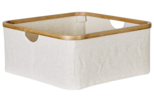 Béžový bavlněný úložný box Quax Kyo