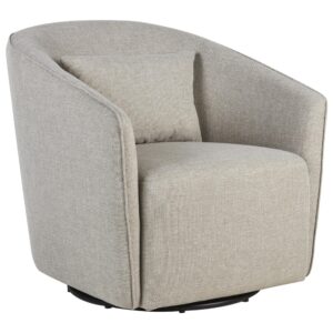 Světle hnědé čalouněné otočné křeslo Quax Gomi