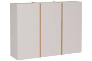 Germania Krémově bílá závěsná skříňka Libbiano Plus 138 x 103 cm s dubovým dekorem