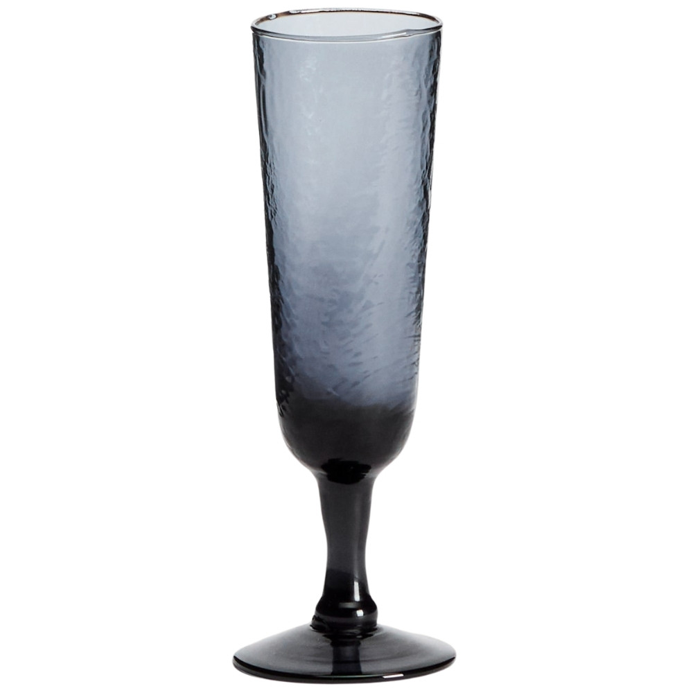 Kave Home Modrá sklenice na sekt Sileia