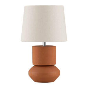 Nova Luce Hnědá keramická stolní lampa Izumi