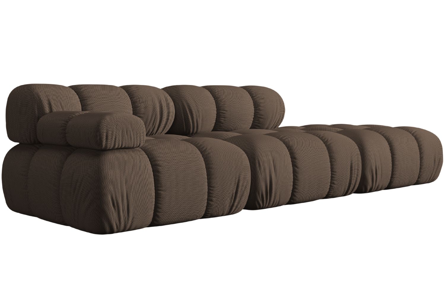 Micadoni Hnědá čtyřmístná pohovka Bellis 282 cm