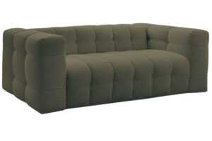 Bobochic Paris Zelená bouclé rozkládací pohovka Cloud 228 cm