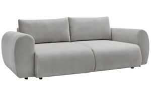 Bobochic Paris Světle šedá rozkládací pohovka Lucien 257 cm