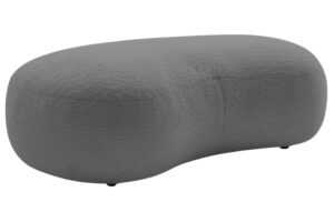 Bobochic Paris Světle šedá bouclé podnožka Saint-Germain 147 x 90 cm