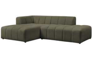 Bobochic Paris Zelená bouclé rohová pohovka Annecy 262 cm