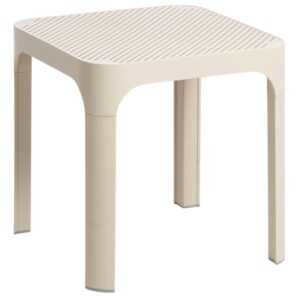 Nardi Béžový plastový zahradní stolek Net 40 x 40 cm