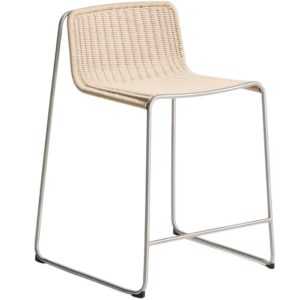 Kave Home Béžová zahradní barová židle Tavari 65 cm