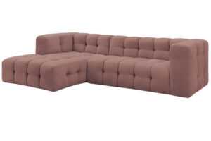 Bobochic Paris Růžová rohová pohovka Cloud 288 cm