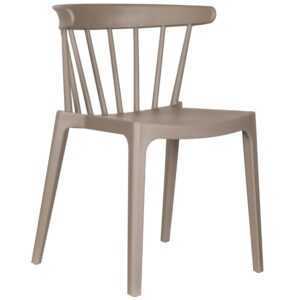 WOOOD Béžová plastová zahradní jídelní židle Bliss