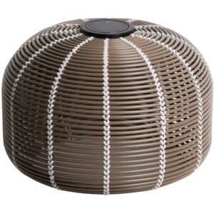 Kave Home Hnědá zahradní solární lampa Garoina Ø 50 cm