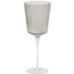 Kave Home Šedá sklenice na víno Clarien 395 ml