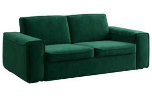 Mesonica Zelená sametová rozkládací pohovka Munro 205 cm