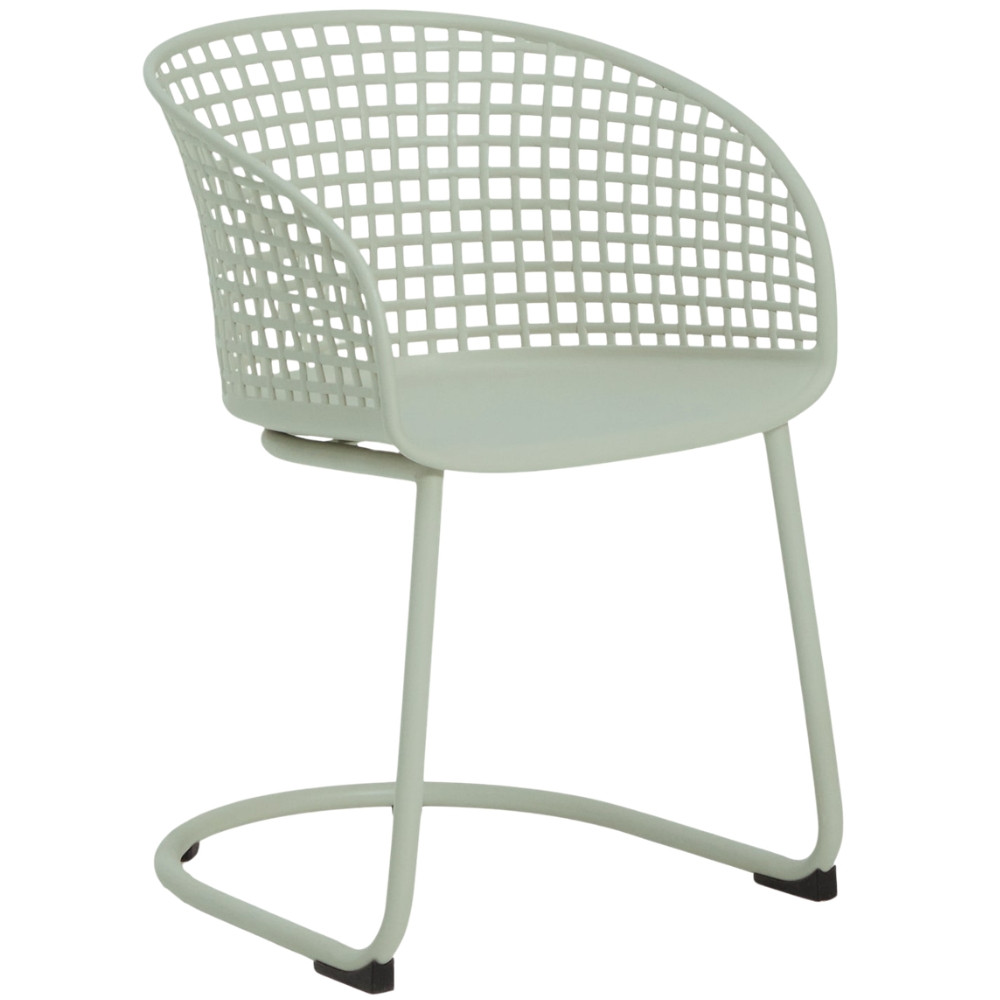 Kave Home Zelená plastová zahradní židle Tenaro