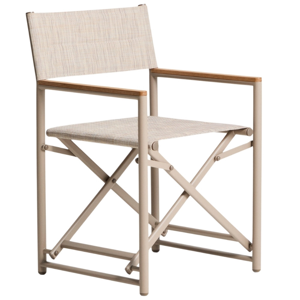 Kave Home Béžová skládací zahradní židle Tisno