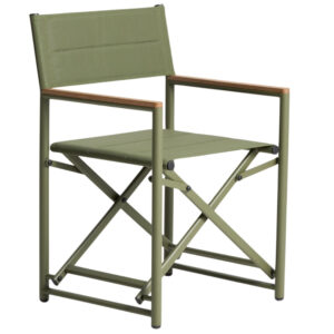 Kave Home Zelená skládací zahradní židle Tisno
